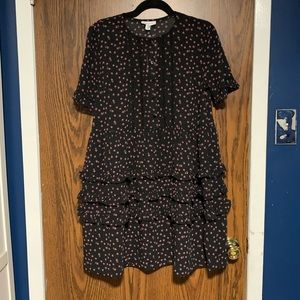 NWT Topshop Floral Fall Dress, Ruffle details.